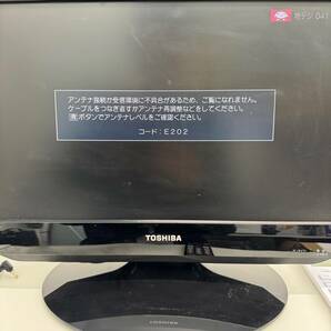 #145 THOSHIBA REGZA 東芝 レグザ 19インチ 液晶 カラーテレビ TV ブラック 通電確認済み 視聴未確認の画像2