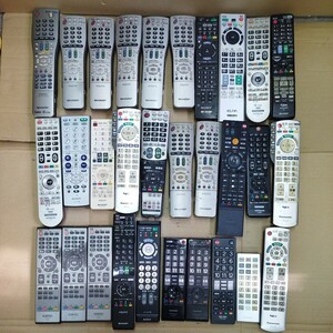 1 jpy start together Panasonic SONY TOSHIBA SHARP Panasonic Sony Toshiba sharp etc. tv remote control junk remote control 28