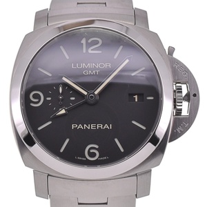 パネライ PANERAI PAM00329 ルミノール 1950 3デイズ GMT 裏スケ 自動巻き メンズ 美品 箱・保証書付き E#130876