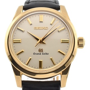 セイコー SEIKO SBGW038/9S64-00A0 グランドセイコー メカニカル K18YG/レザー マスターショップ限定 手巻き メンズ 美品 E#131008