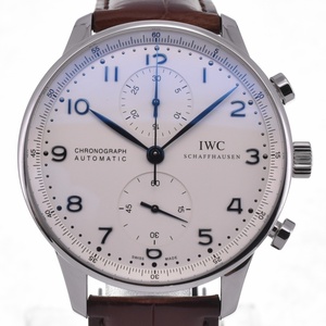 IWC SCHAFFHAUSEN IW371417 ポルトギーゼ クロノグラフ スモールセコンド 自動巻き メンズ 美品 内箱・保証書付き H#131084