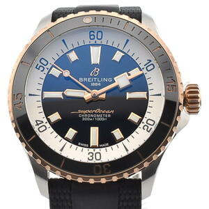  Breitling BREITLING A17375 Super Ocean 42 RG bezel self-winding watch men's beautiful goods inside box * written guarantee attaching .H#131350