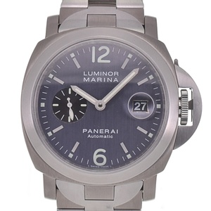 パネライ PANERAI PAM00091 ルミノールマリーナ スモールセコンド デイト TI/SS 自動巻き メンズ 美品 箱付き H#131424