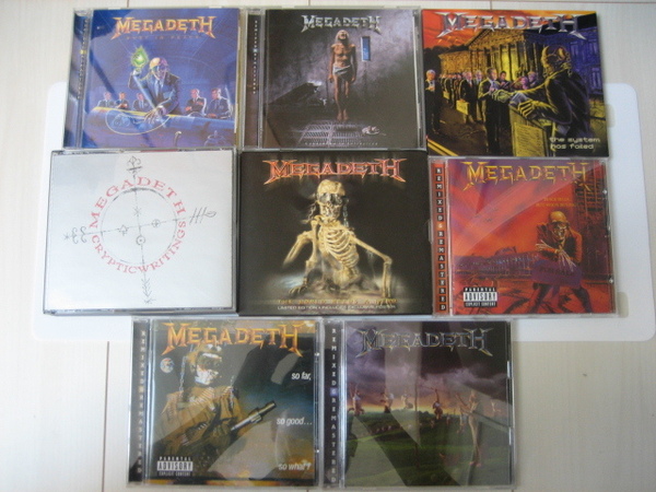 【スラッシュメタル系特集】【MEGADETH/メガデス 8点セット】-「限定/レア物等多数 美品揃い」-お買得 その他多数出品中