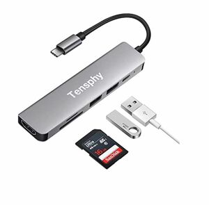 USB Type C ハブ 6 in 1 4K HDMI 充電 USB3.0