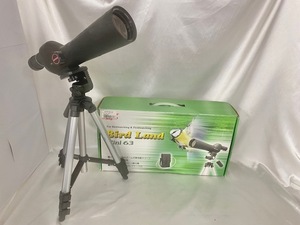 kenko 双眼鏡 Bird Land Mini63 20~60倍 ズーム べた付きあり 高機能スコープ ケース三脚付 清掃無 中古品 D=63 レンズ 