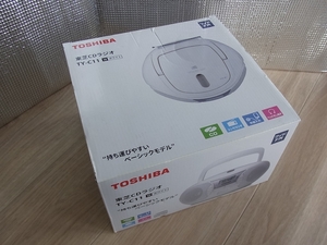 ほぼ未使用★東芝 CDラジオ TY-C11 ホワイト