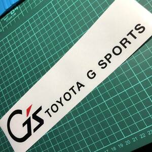 G's　TOYOTA　G　SPORTS　切り文字ステッカー　255mm　2枚