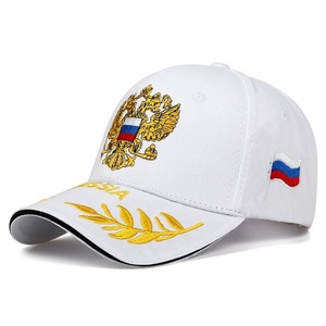 ベースボールキャップ　高品質　ロシア代表エンブレム　ウイメンズ　綿刺繍　キャップ帽子　調整可能　ヒップホップ帽子　A1516