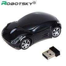 新 2.4GHz ワイヤレスマウススポーツカーのスタイリングゲーミングマウス USB Bluetooth 受信スマートスリープモードオフィス Pc のラップ_画像1