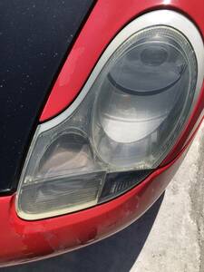 H14 Porsche Boxster GF-98665 left head light operation verification ending rice field 1