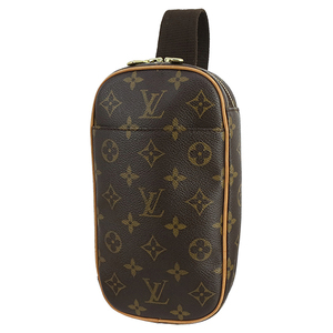 ルイヴィトン LOUIS VUITTON ボディバッグ ウエストポーチ メンズ M51870 ポシェットガンジュ モノグラム h-i516