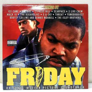 AE05405▲貴重 映画 FRIDAY サウンドトラック 2LPレコード フライデー/ICE CUBE/DR.DRE/SCARFACE/CYPRESS HILL/MACK 10