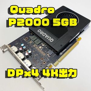 送料込 正常品 Quadro P2000 5GB 最大4画面同時出力 DTP 3Dモデリングに 4K出力OK