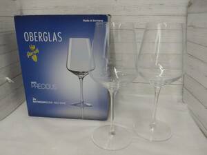【09】OBERGLAS オーバーグラス プレシャス 赤ワイングラス 2個セット未使用品