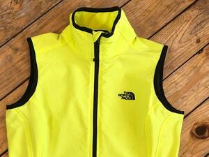 新品 THE NORTH FACE ノースフェイス フルジップベスト レディース Sサイズ 蛍光イエロー 裏メッシュ タグ付き未使用品 J3333