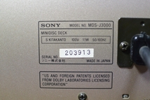 SONY MDデッキ MDS-J3000_画像6