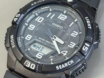 1円〜◆カシオ CASIO スタンダード タフソーラー AQ-S800W アナデジ メンズ腕時計 稼働品_画像9