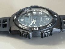 1円〜◆カシオ CASIO スタンダード タフソーラー AQ-S800W アナデジ メンズ腕時計 稼働品_画像4