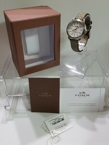 ★外観美品★箱付★COACH コーチ CA.105.7.14.1144 ミニシグネチャー レディース クォーツ 腕時計