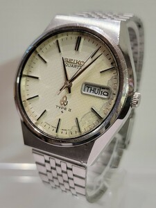 ★ヴィンテージ腕時計★SEIKO TYPE ll セイコー タイプ2 7546-8070 デイデイト メンズ クォーツ 腕時計