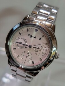 ★外観超美品★agnes b. アニエスベー V33J-0010 レディース クォーツ 腕時計