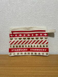 【クーポン利用で¥300】 スタバ　STARBUCKS スターバックス ホリデー　小物入れ ポーチ クリスマス　ノベルティ　非売品