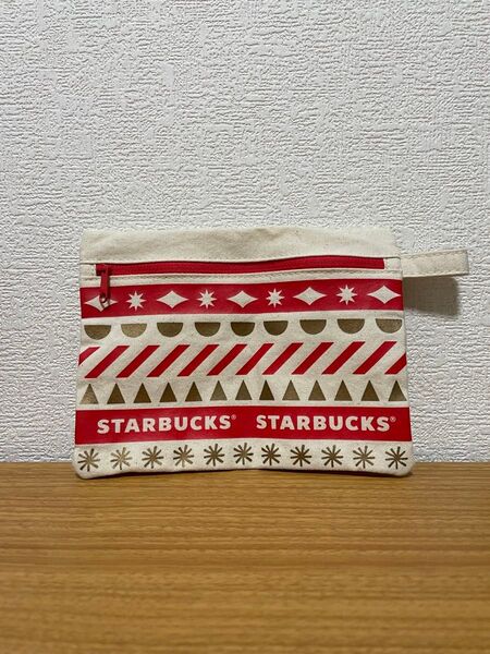 【クーポン利用で¥300】 スタバ　STARBUCKS スターバックス ホリデー　小物入れ ポーチ クリスマス　ノベルティ　非売品