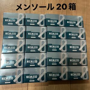 NICOLESS ニコレス フレーバー メンソール 20箱 ヒートスティック ニコチン0 禁煙グッズ IQOS互換 加熱式 