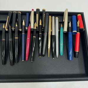 #10933 万年筆・ボールペンおまとめ14本 K18、14K Mont Blanc PILOT PLATINIUM SAILORほか モンブラン パイロット パーカー現状品の画像1