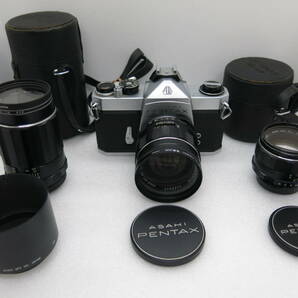 ASAHI PENTAX SL フイルムカメラ S.M.C TAKUMAR 1:3.5/24 1:3.5/135 Super TAKUMAR 1:1.8/55 【ANO017】 の画像1