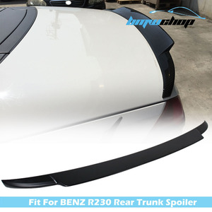 塗装込み 2003-2011 ベンツ SL R230 リアトランクスポイラー ウィング V TYPE ABSの材質 各純正色対応