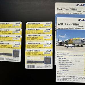 【送料無料】ANA 株主優待券9枚、冊子2冊 2024年11月30日までの画像1