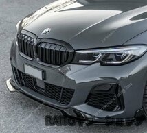 フロントバンパー リップスポイラー ブラック BMW G20 G21 318i 320i 325i 330i 330d 330e 2019-2022_画像2