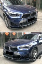 フロントバンパー リップスポイラー マッドブラック BMW X2 F39 2018-2023 フロント リップ スポイラー_画像4