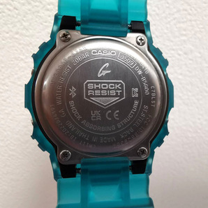 極美品 CASIO G-SHOCK DW-B5600G-2JF クリア ブルー デジタル クオーツ 腕時計■Gショック 箱など付属品ありの画像5
