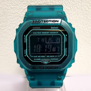 極美品 CASIO G-SHOCK DW-B5600G-2JF クリア ブルー デジタル クオーツ 腕時計■Gショック 箱など付属品ありの画像1