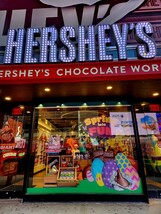 アメリカ　ニューヨーク　タイムズスクエア　おみやげ　ハーシーズチョコレートワールド　チョコレート　カラフル板チョコ　6種類　訳あり_画像8
