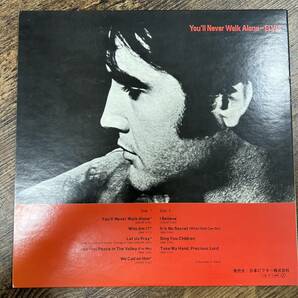 J-3983■ELVIS PRESLEY/ユール・ネバー・ウォーク・アローン■エルヴィス・プレスリー レコード 日本版 RCA■の画像2