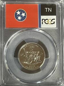 PCGS PR69DCAM 2002年　25セントテネシー　記念硬貨　鑑定済