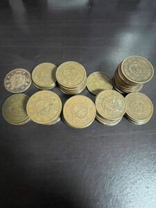  Japan old coin 2 sen copper coin Meiji 6 year ~ Meiji 17 year 63 sheets Meiji 7 year less large Japan money collection 