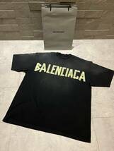 ★BALENCIAGA バレンシアガ Tシャツ TAPE TYPE Tシャツ テープタイプ 正規店購入品_画像1