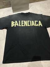 ★BALENCIAGA バレンシアガ Tシャツ TAPE TYPE Tシャツ テープタイプ 正規店購入品_画像2