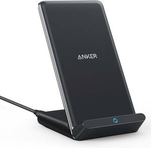 Anker PowerWave 10 Stand ワイヤレス充電器 Qi認証 iPhone 15シリーズ / 14シリーズ Gal