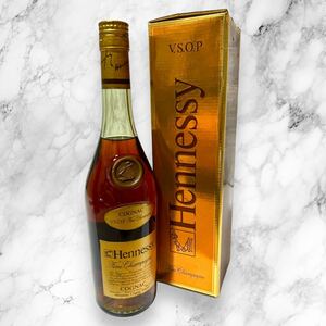【経年保管品】未開栓 COGNAC Hennessy VSOP Made in France ヘネシー ブランデー コニャック グリーンボトル 洋酒 700ml 40度