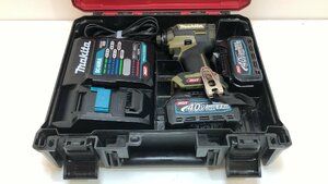 makita 40v max rechargeable impact driver TD002G battery ×2 piece charger case ( non genuine products ) * receipt issue OK Makita 