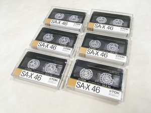TDK SA-X 46 カセットテープ 46分 6本セット ハイポジ、クローム Hi Position Type II 現状品、動作品【送料無料】