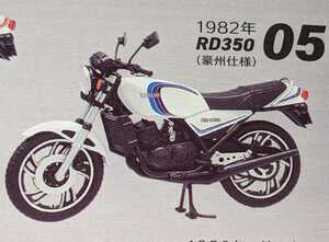 05.YAMAHA 1982 год RD350 ( Австралия specification ) Vintage мотоцикл комплект Vol.11 RZ250/350 1/24 Yamaha ef игрушки F-toys