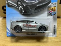 即決有★HW hotwheels ホットウィール TESLA MODEL X テスラ モデル X シルバー★ミニカー_画像2