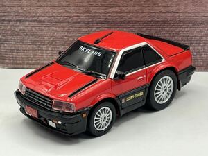 即決有★プルバックカー 日産 スカイライン RS ターボ R30 レッド×ブラック NISSAN SKYLINE 鉄仮面★ミニカー